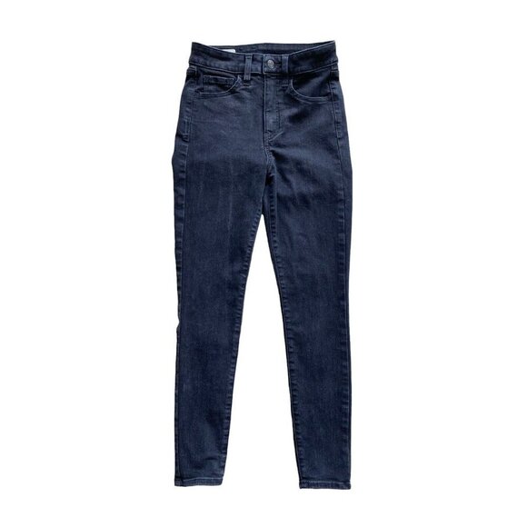 GAP Womens Universal Jegging High Rise Faded Black Jeans Size 2 Slim Skinny Fit - Picture 1 of 5